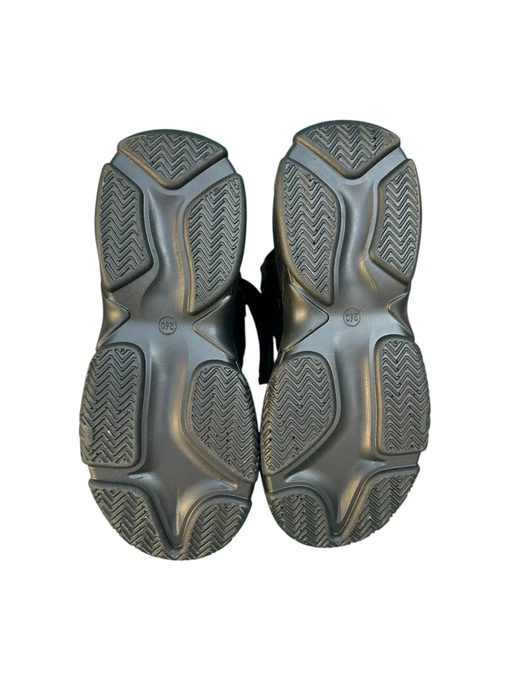 Anthony Wang Black Platform Sport Sandals for Women